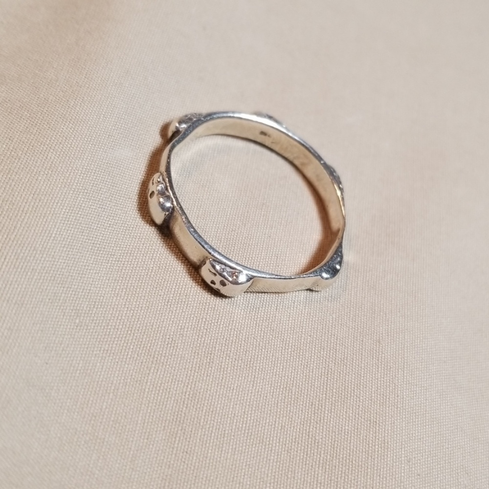 Sterling Silver 3D Skull Ring